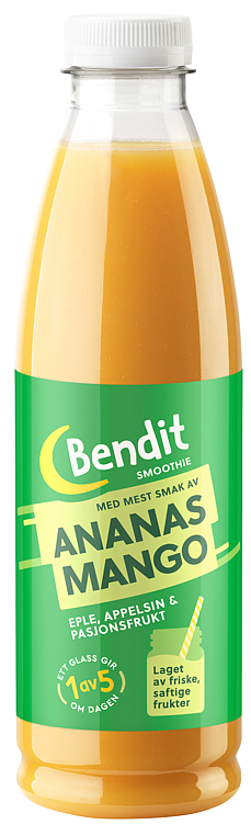 Bilde av Smoothie Ananas&Mango 750ml Bendit