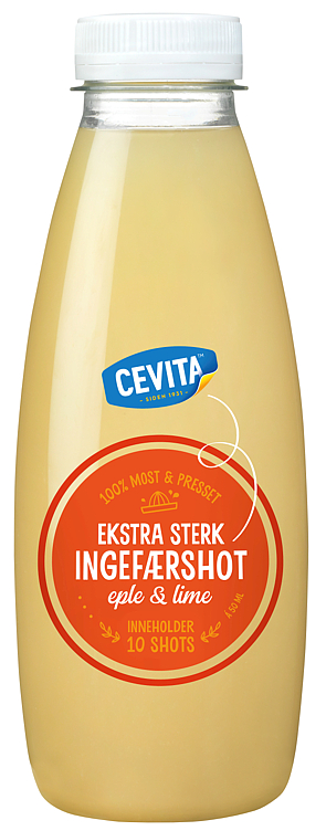 Ingefærshot med Eple & Lime 500ml Cevita