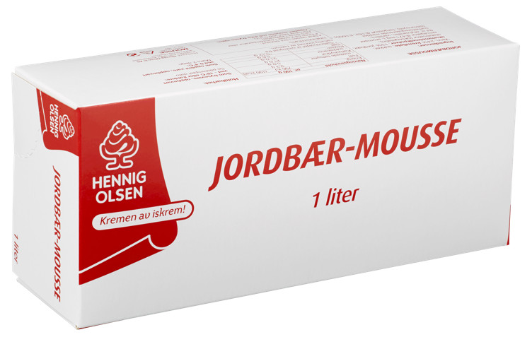 Mousse Jordbærsmak 1l