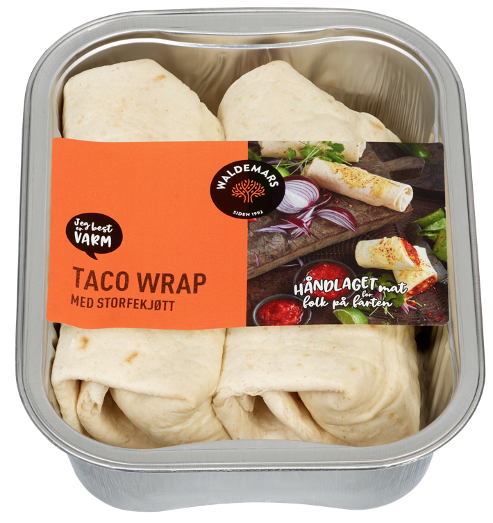 Wrap Taco m/Kjøtt 160g 2stk