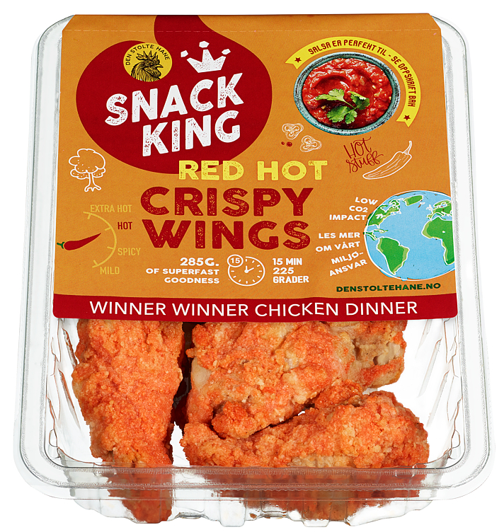 Dsh Snack King Red Hot Crispy Wings 285g
