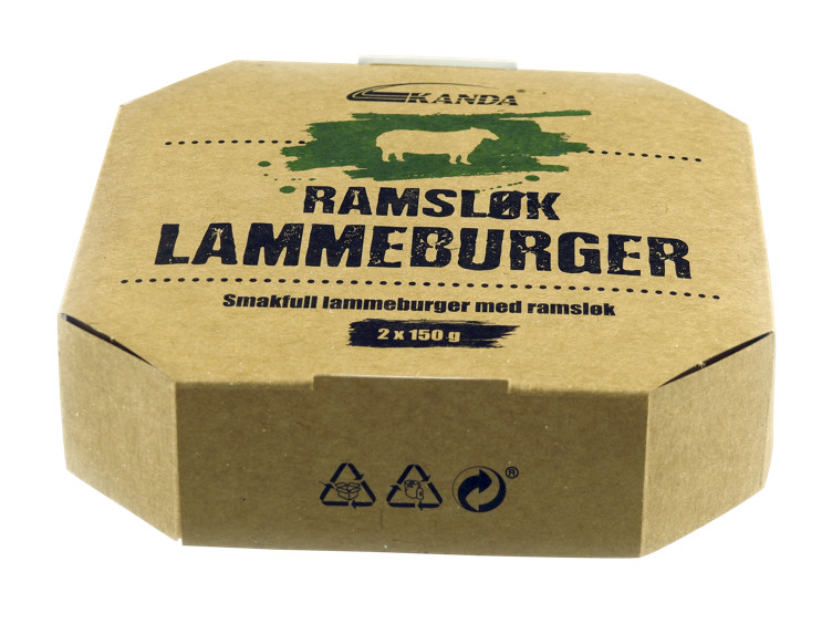 Kanda Ramsløk Lammeburger 150g X 2stk