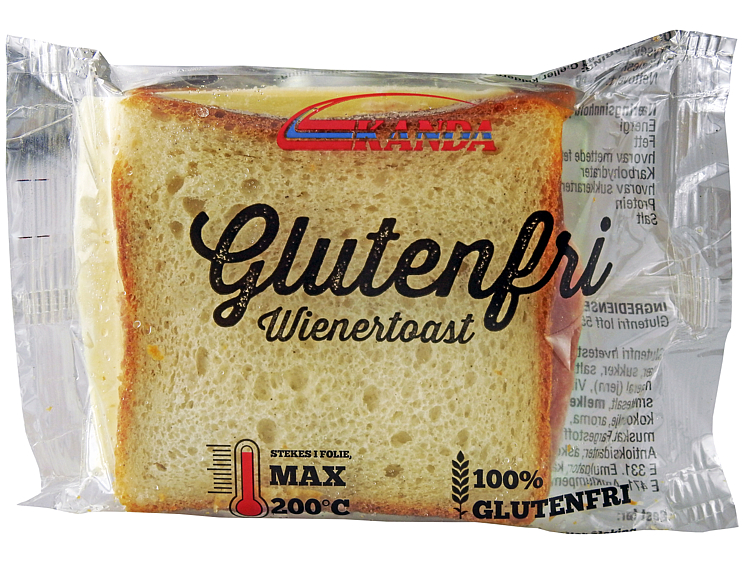 Kanda Glutenfri Wienertoast 20stk i Stekefolie