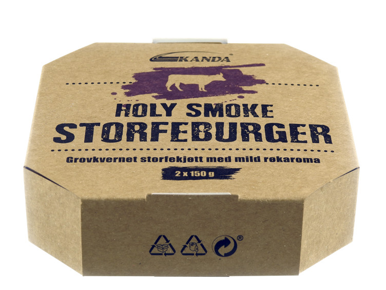 Holy Smoke Storfeburger 2x150g Kanda