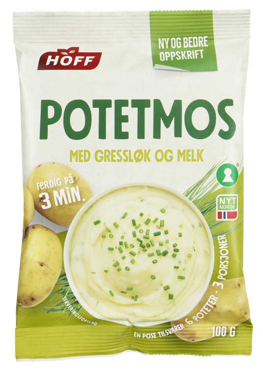 Hoff Potetmos med Gressløk og Melk, 100g