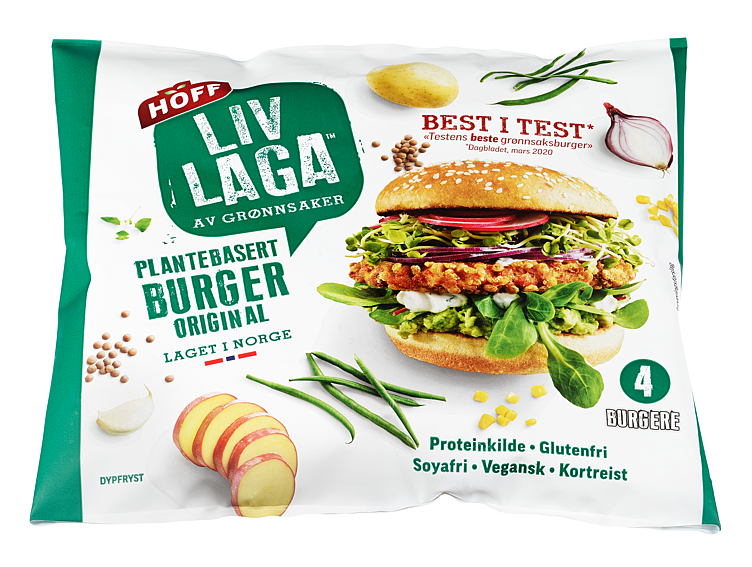 Hoff Liv Laga Plantebasert Burger Original 500g