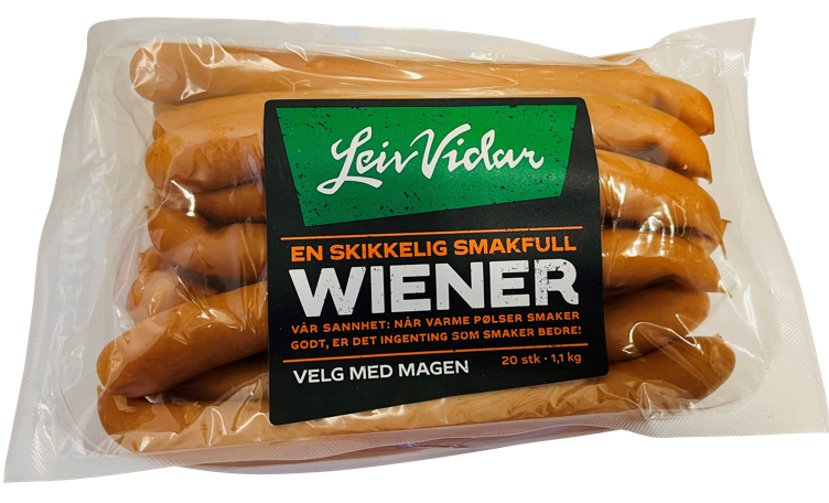 Leiv Vidar Wiener 20 stk 1100g