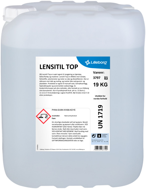 Lensitil Top Avfettingsmiddel 19kg