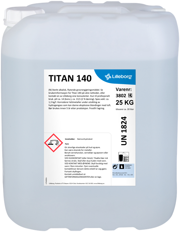 Titan 140 Grovrengjøringsmiddel 25kg