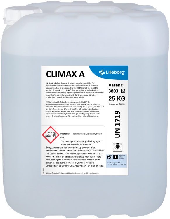 Climax A Sirkulasjonsrengjøring 25kg