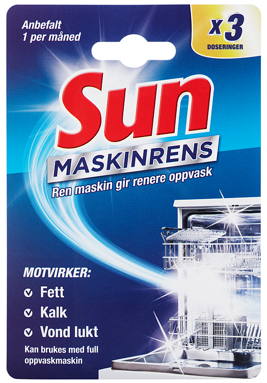 Sun Maskinrens 3-pk