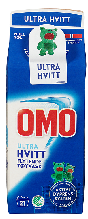 Omo Ultra Hvitt Tøyvask Kartong 750ml