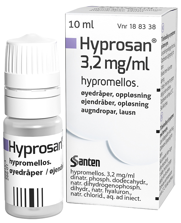 Hyprosan (hypromellose) Øyedråper uten Konserveringsmidler