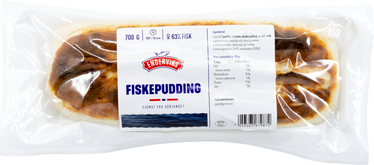 Fiskepudding Formstekt 63% Engerviks