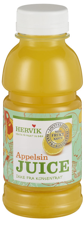 Appelsinjuice 0,33 L Hervik