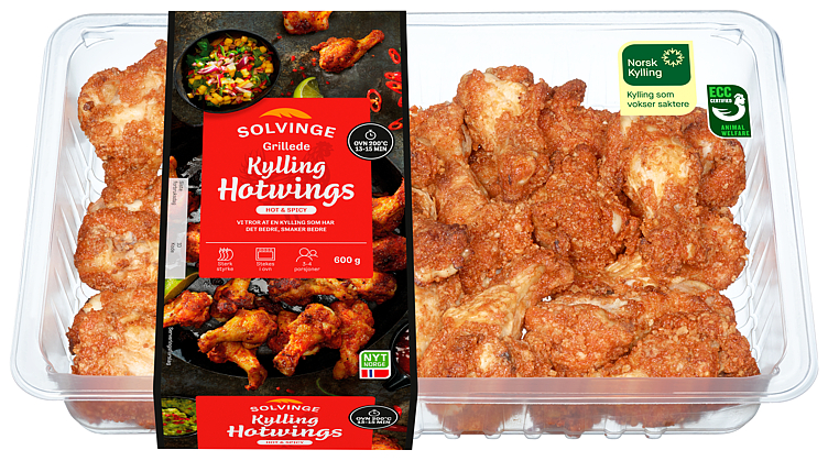Grillede Kylling Hotwings 600g - Hot&Spicy