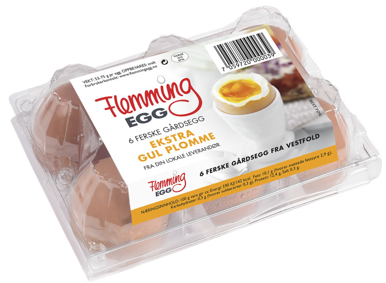 Flemming Egg, Brune Gårdsegg 6 Pk