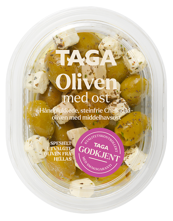 Taga Greske Oliven med Urter og Ost 130g