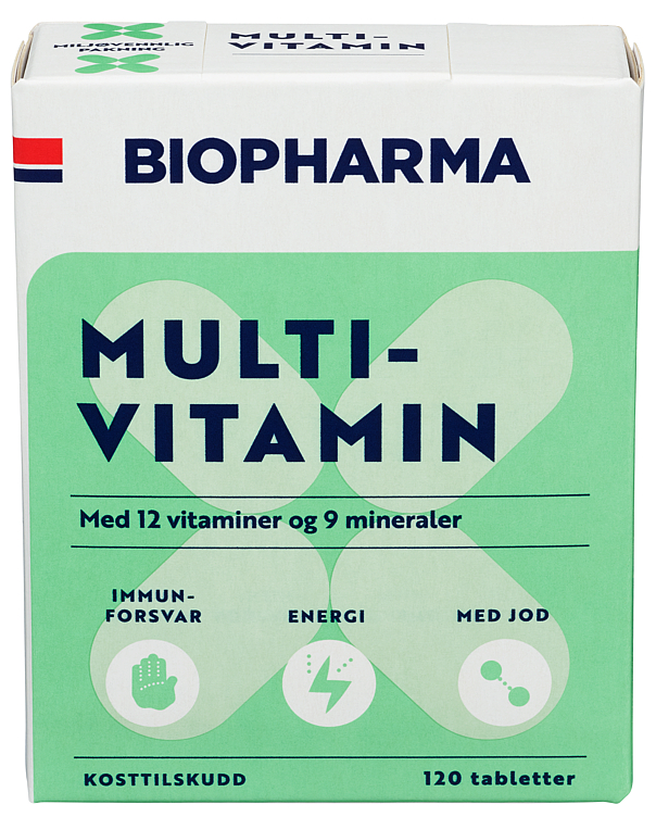 Biopharma Multivitamin 120 Tabletter