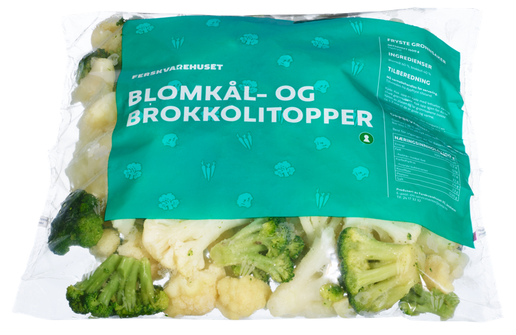 Bilde av Ferskvarehuset Blomkål- og Brokkolitopper 1500g