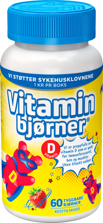 Vitaminbjørner D-vitamin 60stk