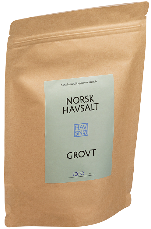 Bilde av Norsk Havsalt Grovt 1 kg Chef's Bag