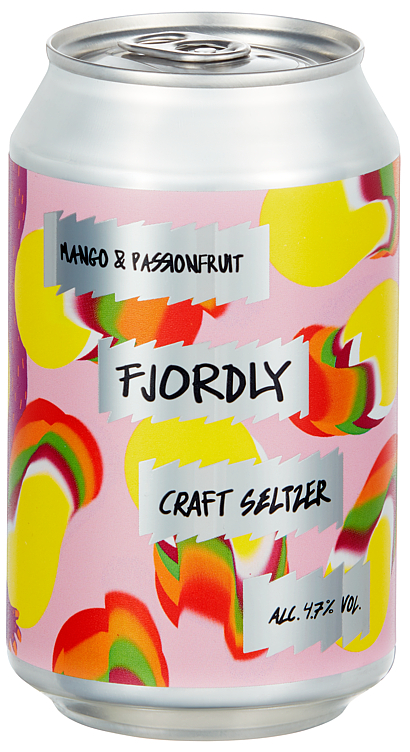 Fjordly - Craft Seltzer - 0.33l bx - Mango & Passionfruit