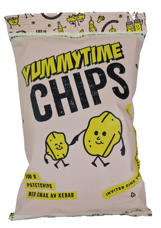 Yummy Time Kebab Chips 100g Chipsfabrikken As