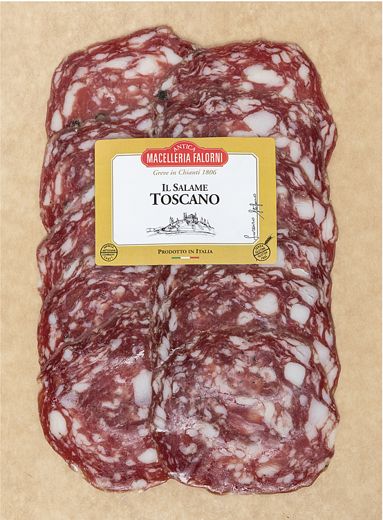 Salami Toscana i Skiver 100g X 1stk Falorni