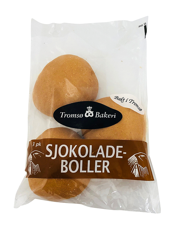 Sjokoladeboller 3pk Tromsø Bakeri