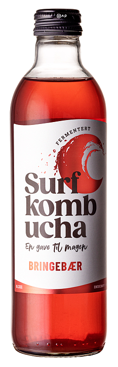 Surf Kombucha Bringebær 0.33l