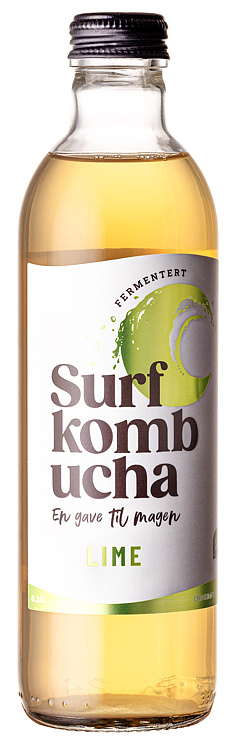 Surf Kombucha Lime 0.33l Økologisk