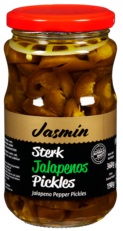 Jalepenos Sliced 350 Gr Jasmin