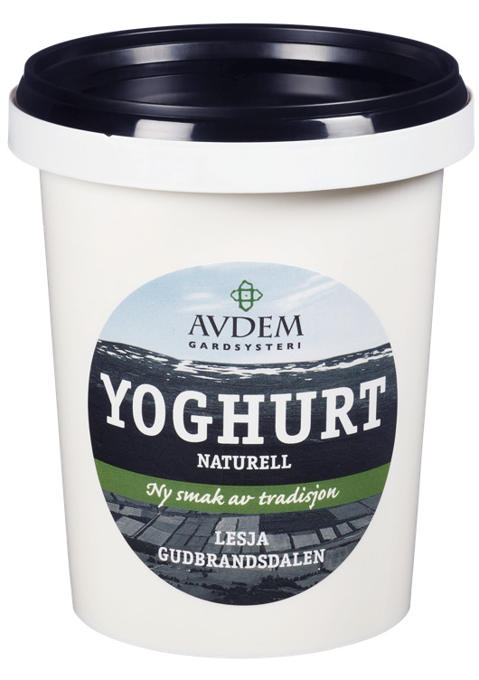 Yoghurt Naturell 500 g Avdem