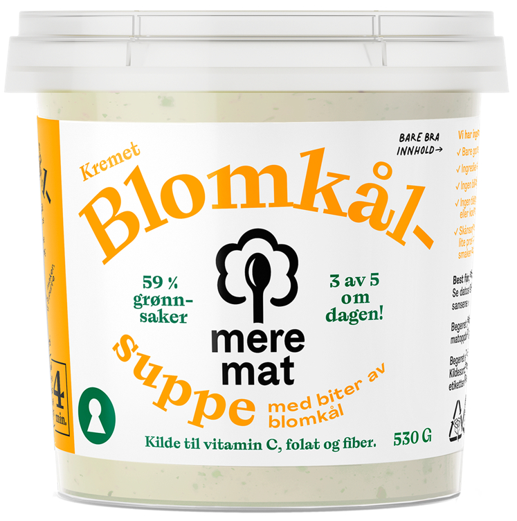 Bilde av Mere Mat Blomkålsuppe 530g