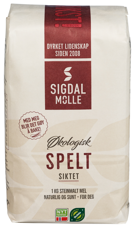 Økologisk Speltmel Siktet 2 kg