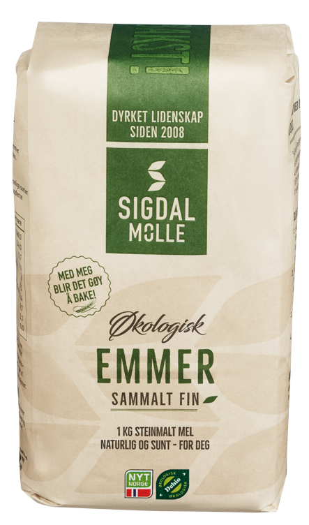 Økologisk Emmer Sammalt Fin 1kg