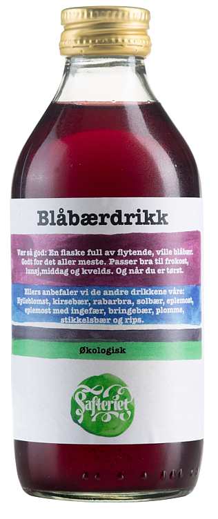 Bilde av Safteriet Blåbærdrikk Økologisk 0.25 l