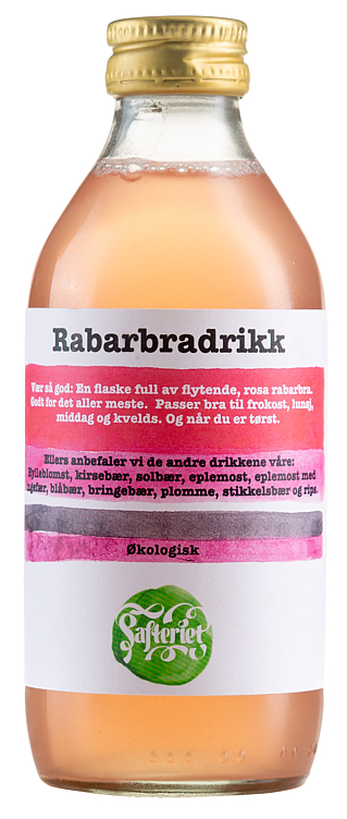 Safteriet Rabarbradrikk Øko 0.25 l