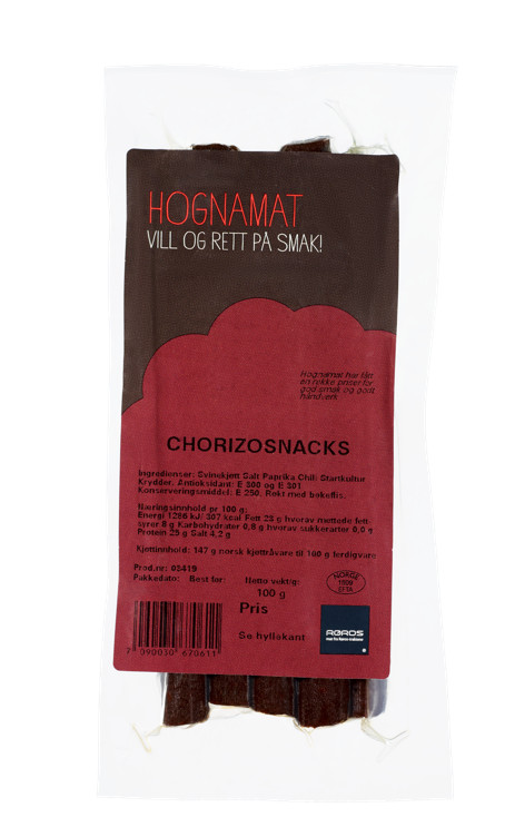 Chorizosnacks M Chili Hognamat