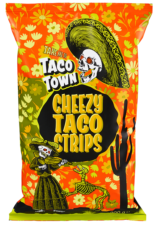 Cheezy Taco Strips 200g Taco Town