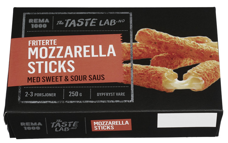 Mozzarella Sticks 250g The Taste Lab