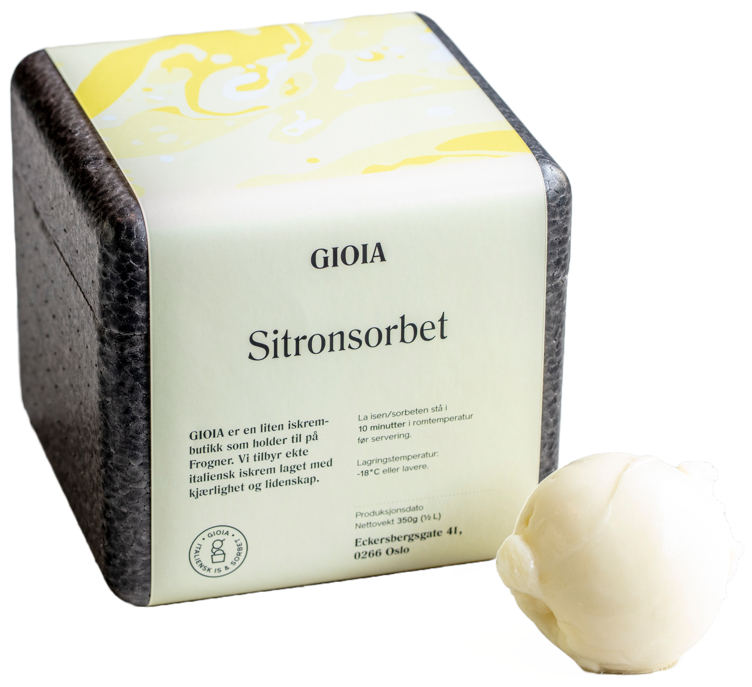 Gioia Sitronsorbet 0.5l