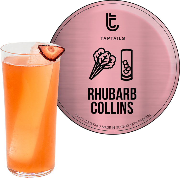 Taptails Rhubarb Collins 8% Key Keg 20l