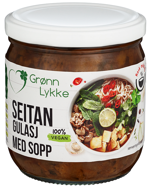 Seitan Gulasj med Sopp