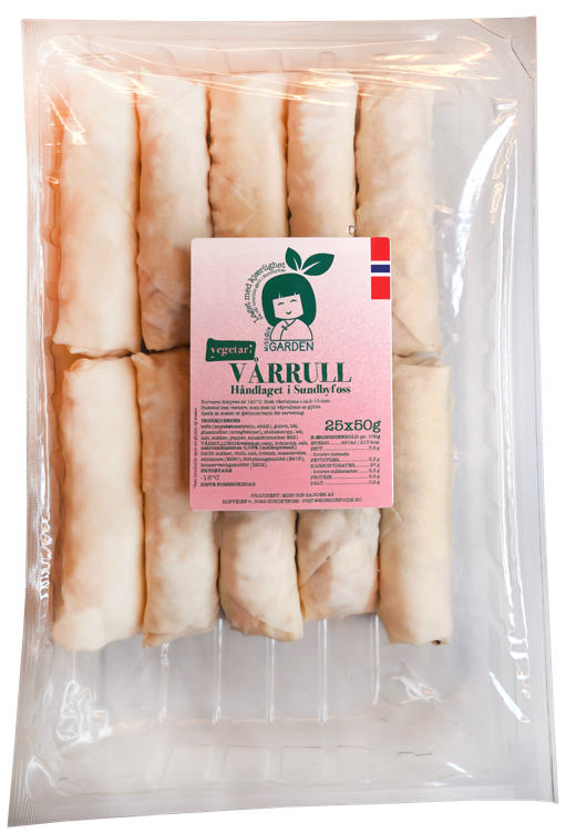 Bilde av Norskproduserte Vårruller Vegetar Fylt med Tofu Ustekt 25stk X 50g Frys