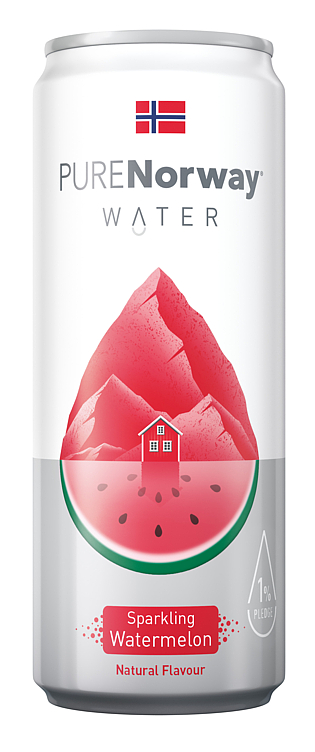 Sparkling Water Watermelon 330ml Purenorway