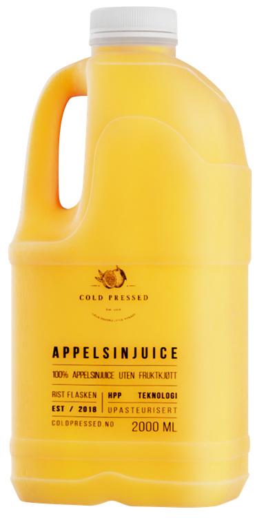 Cold Pressed Juice 100% Appelsin u. Fruktkjøtt 2l