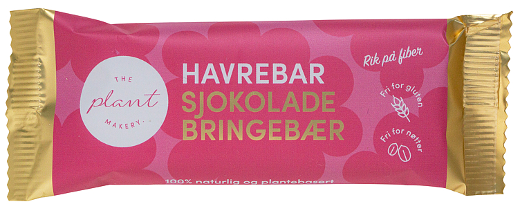 Havrebar Sjokolade & Bringebær 40g