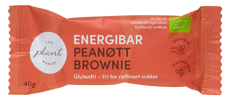 Energibar Peanøtt Brownie 40g